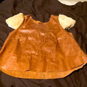Leather vest medium size